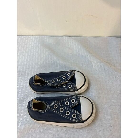 Converse all star infant sneakers size 5 navy no laces - Picture 1 of 5